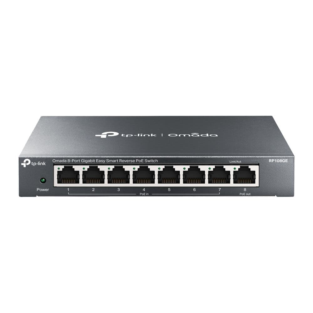 RP108GE - Omada 8-Port Gigabit Easy Smart Reverse PoE Switch
