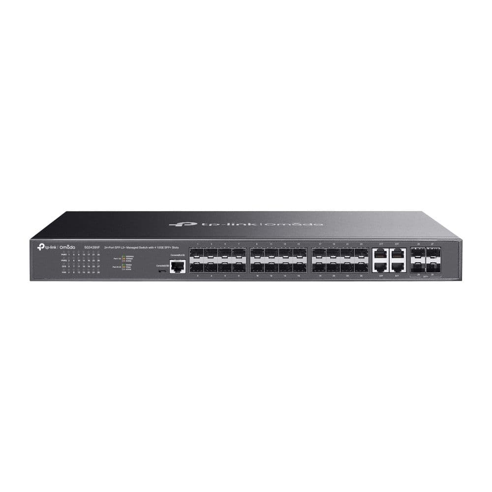 SG3428XF - Omada 24-Port SFP L2+ Managed Switch with 4 10GE SFP+ Slots