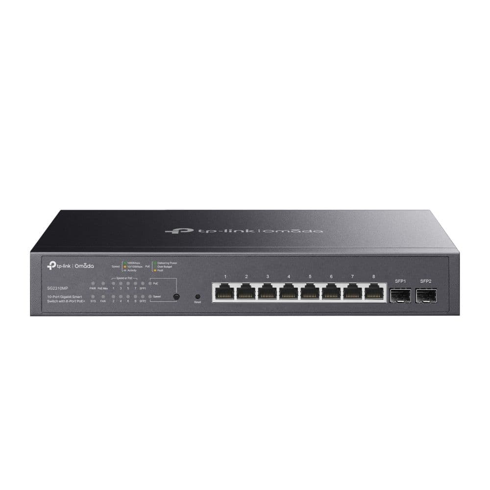SG2210MP - Omada 10-Port Gigabit Smart Switch with 8-Port PoE+