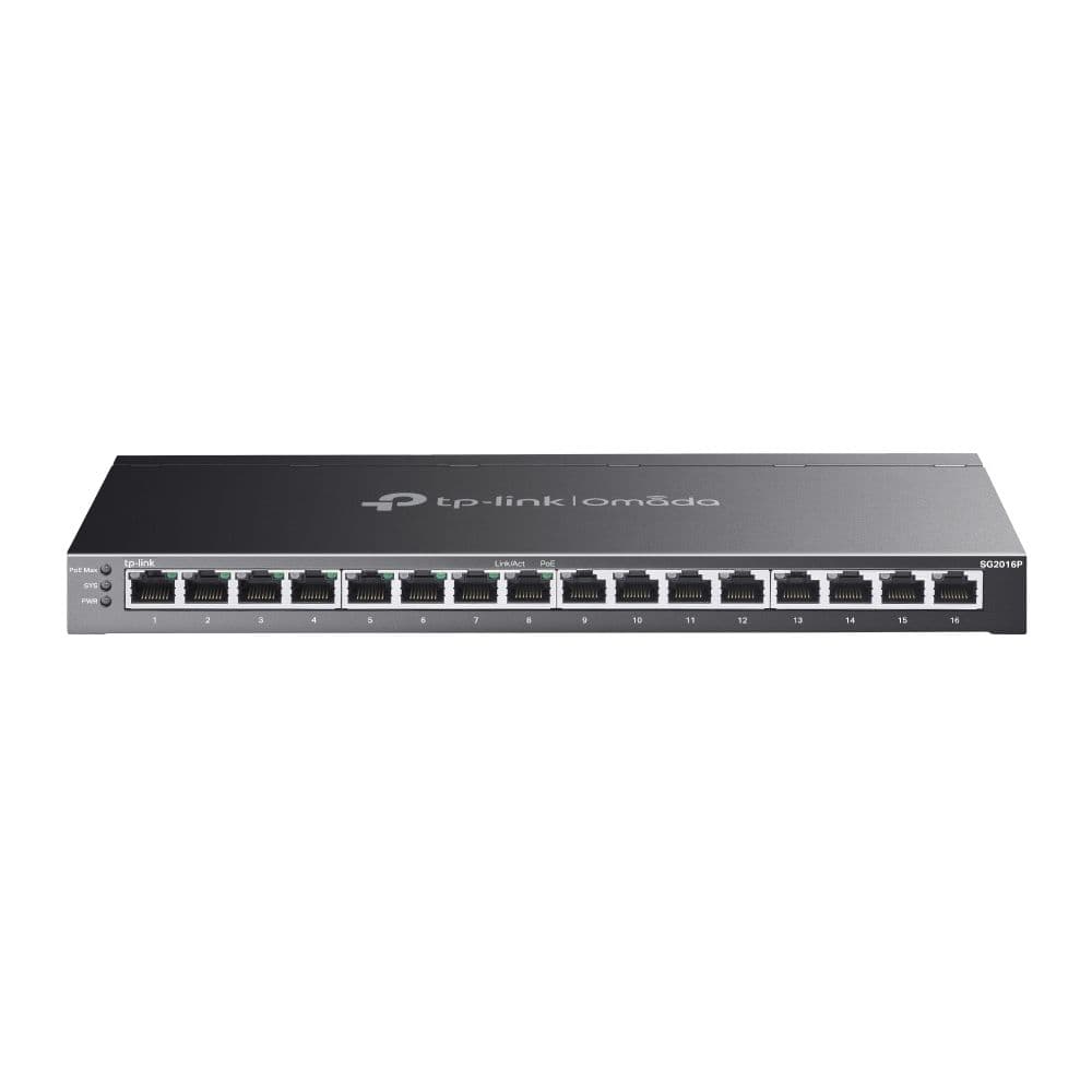 SG2016P - Omada 16-Port Gigabit Smart Switch with 8-Port PoE+