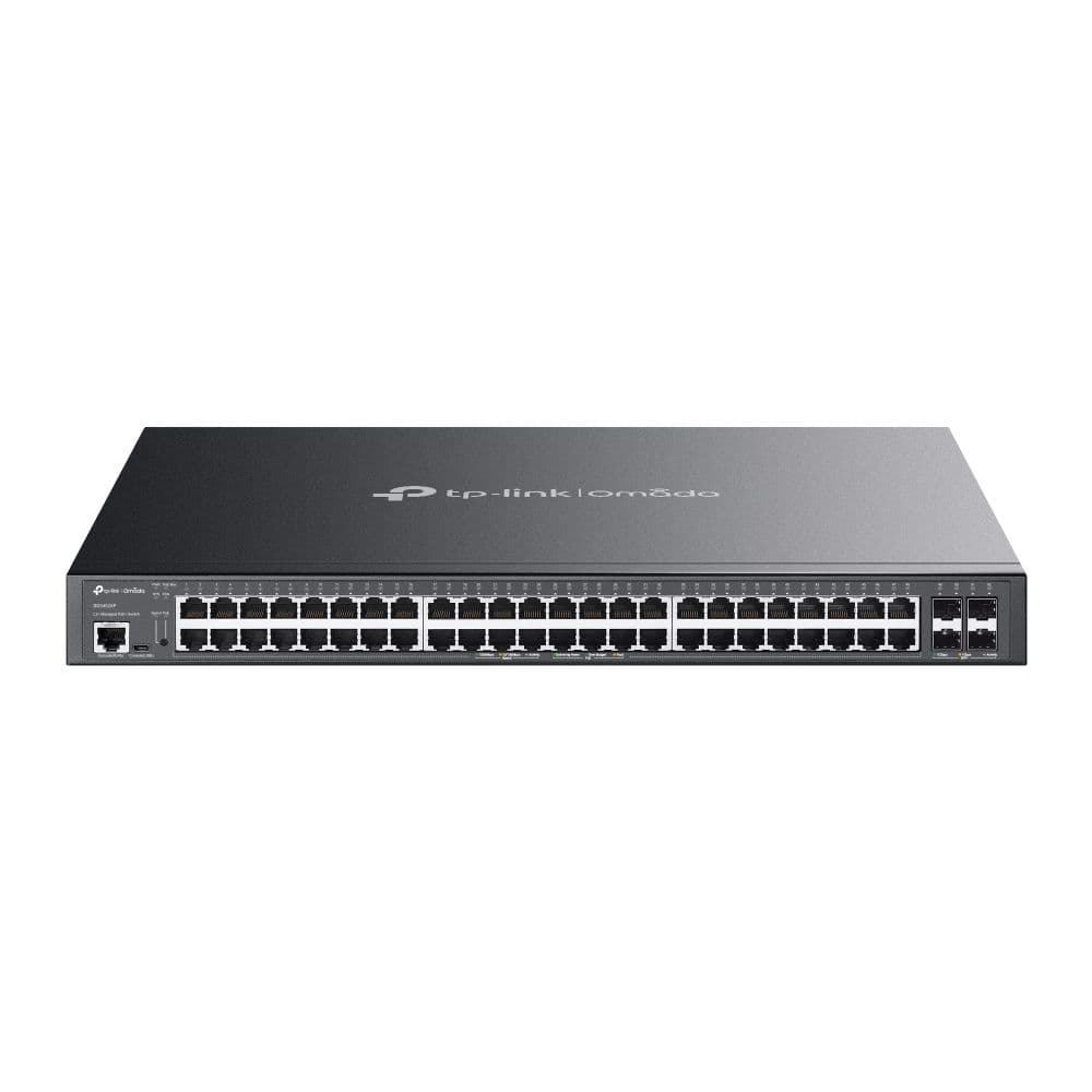 SG3452XP - Omada 48-Port Gigabit and 4-Port 10GE SFP+ L2+ Managed Switch with 48-Port PoE+